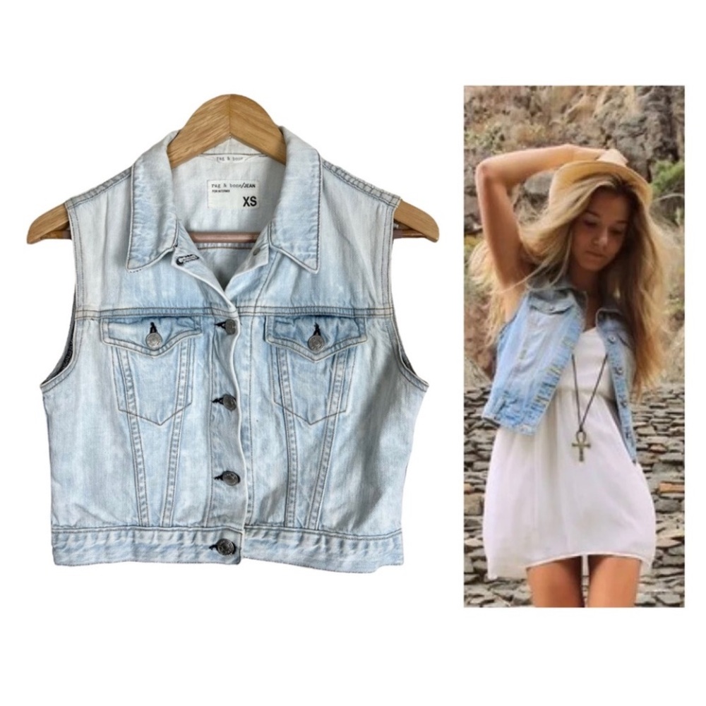 Rag and Bone Denim vest for intermix